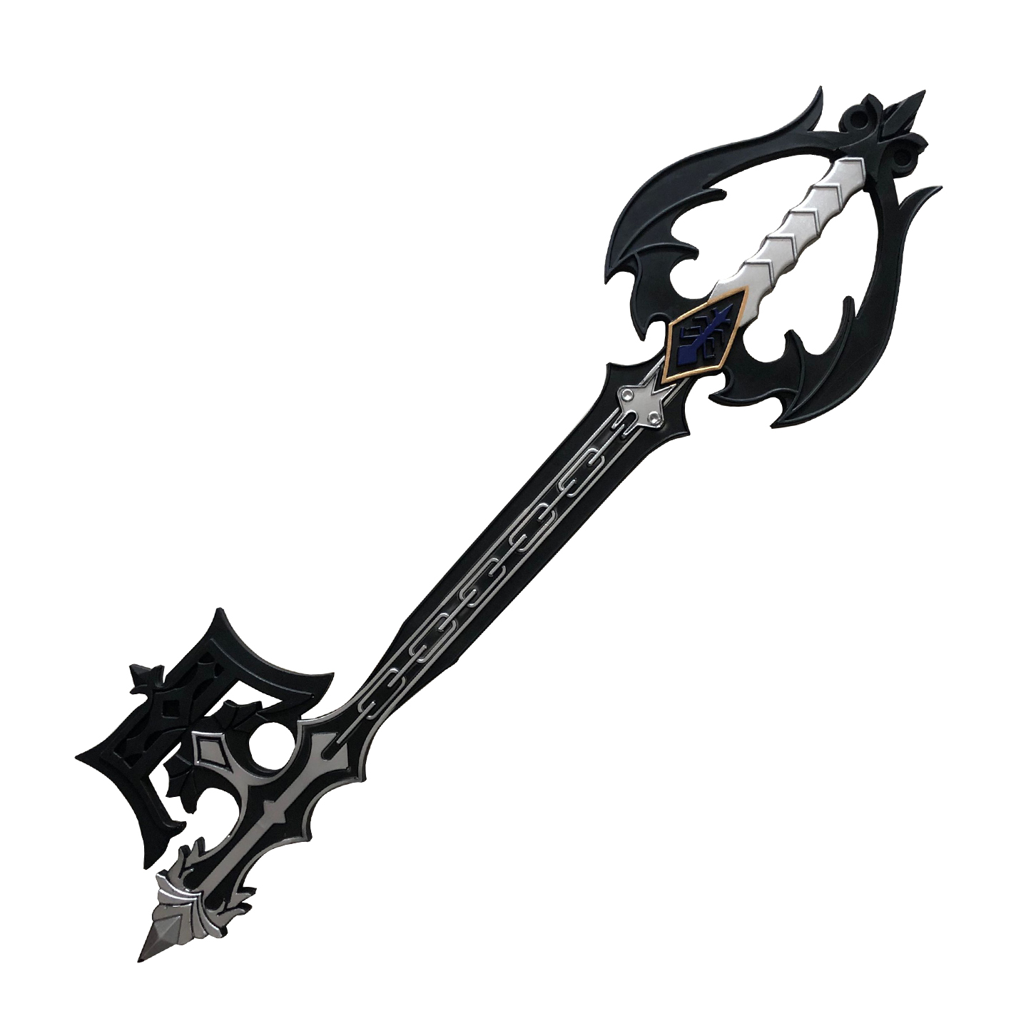 Keyblade Cosplay Prop - Pedang Keyblade Emas Kingdom Hearts 88cm: