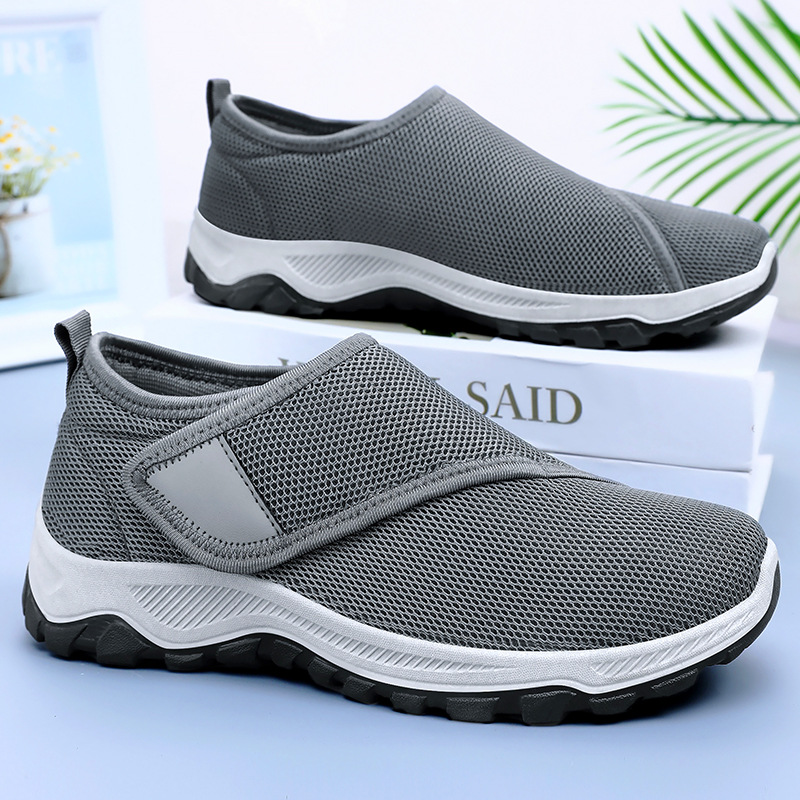 Velcro Hook Loop - Sepatu Jaring Pria Musim Panas Baru