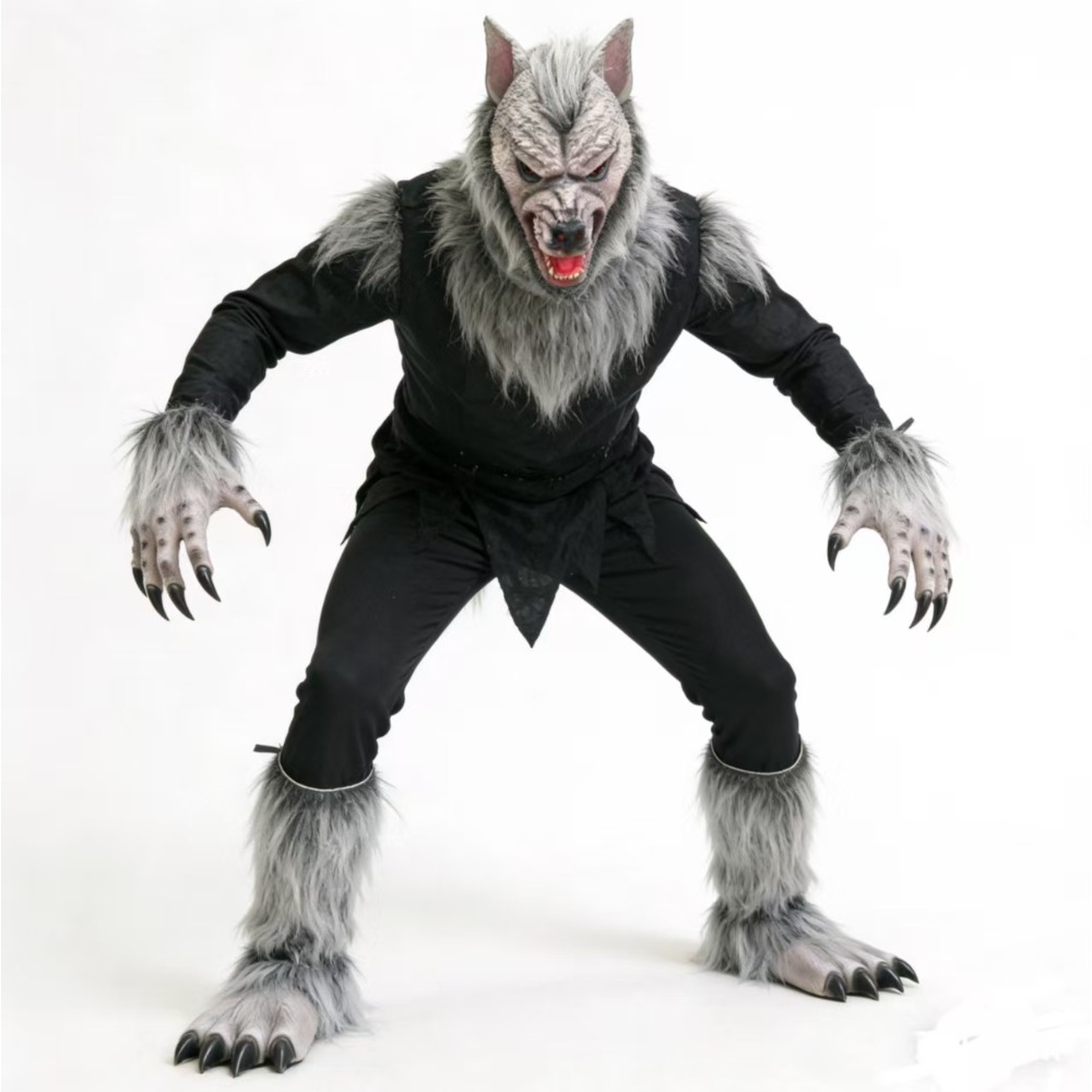Cosplay Prop Kit - Perlengkapan Kostum Manusia Serigala Topeng Serigala