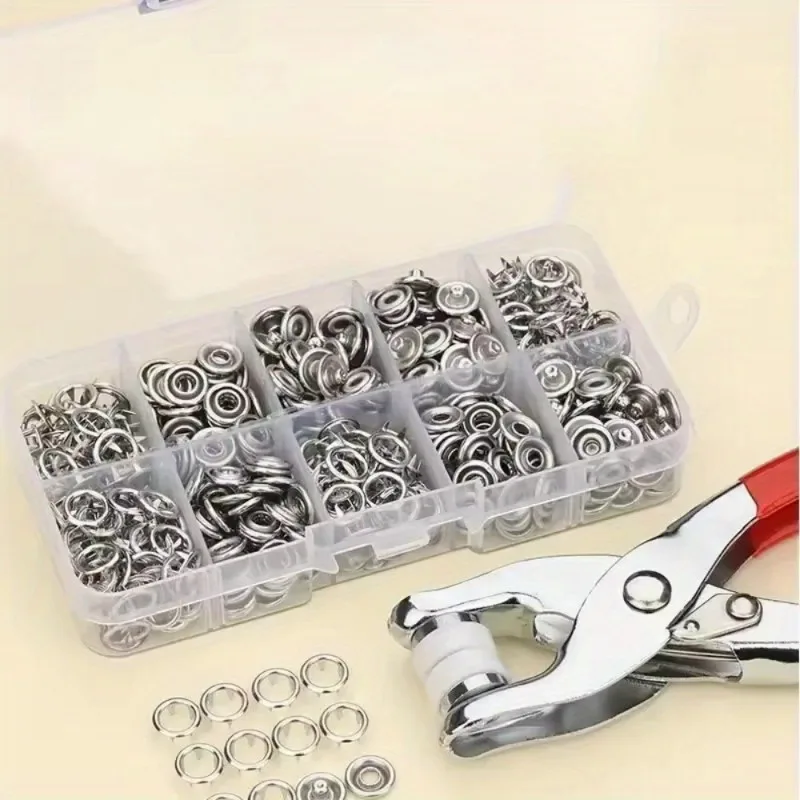 Snap Plier Setter - 1 Set Alat Pembuat Lubang Kulit,