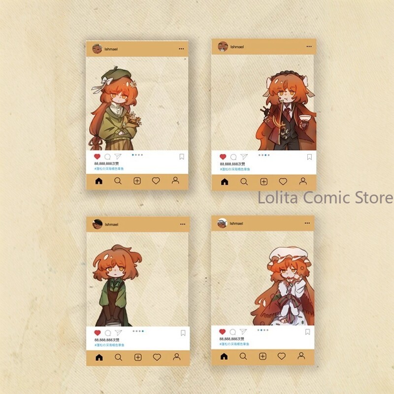 Cosplay Prop Display - Kartu transparan Anime Limbus Company Ishmael