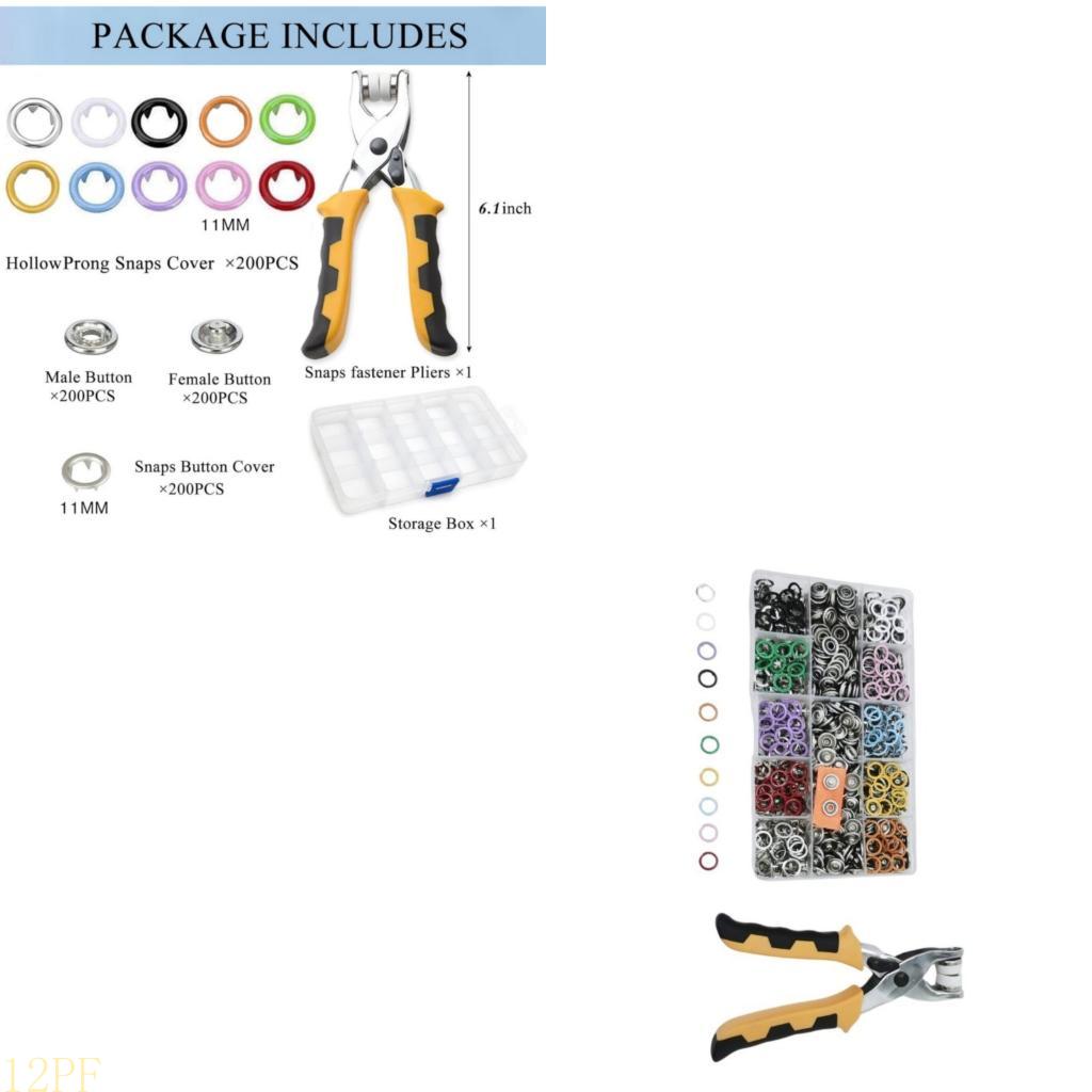 Snap Plier Setter - Pengencang Jepret Logam 12PF 11Mm dengan