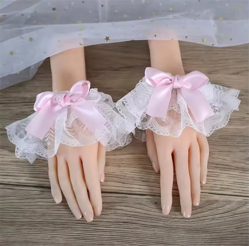 Cosplay Prop Bow - Sarung Tangan Palsu Bergaya Lolita Jepang