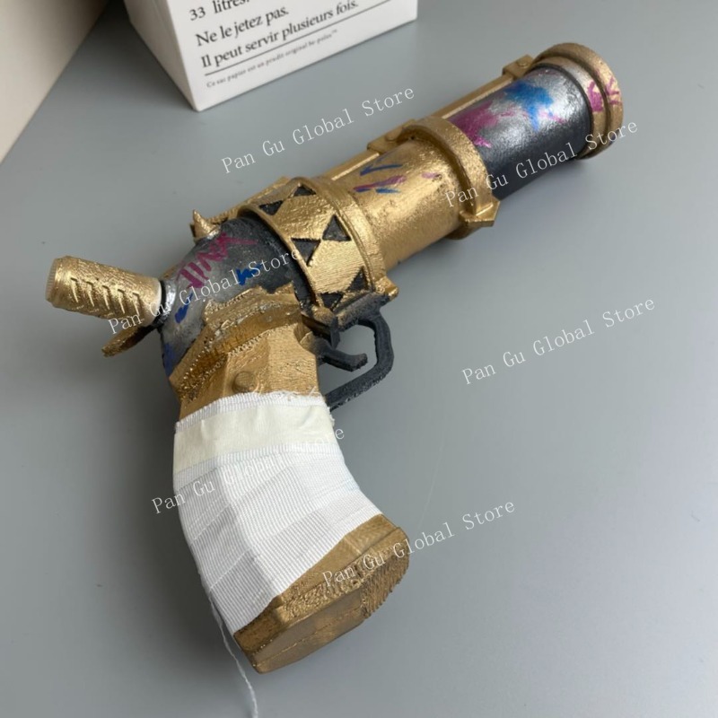 Cosplay Prop Display - 28Cm/11,02in Jinx Pistol Disesuaikan 3D Cetak
