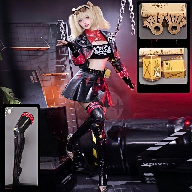 Burnice Cosplay Prop - Kostum Cosplay Game Zenless Zone Zero