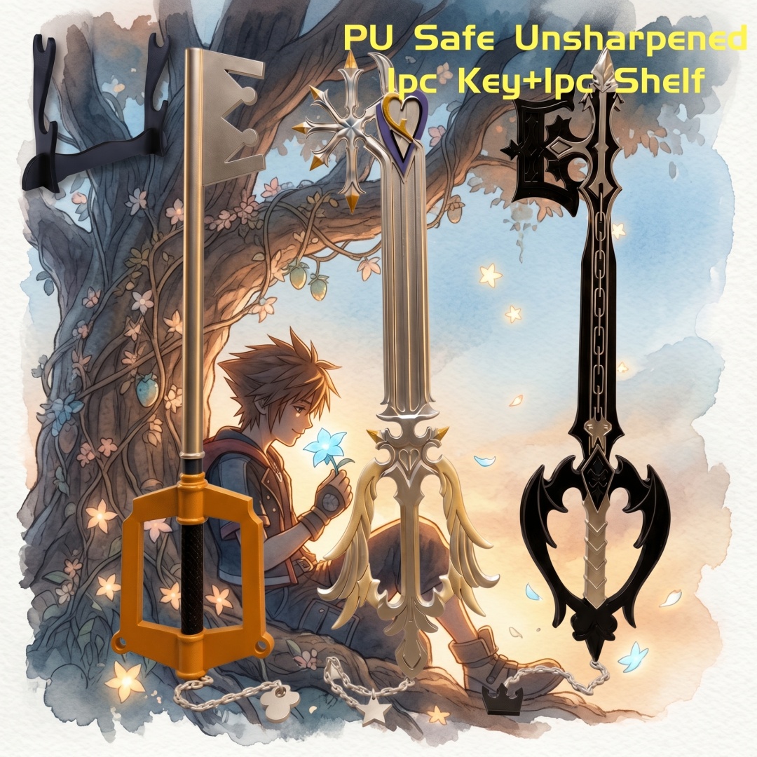 Keyblade Cosplay Prop - Pedang Keyblade Sora Kingdom Hearts 34