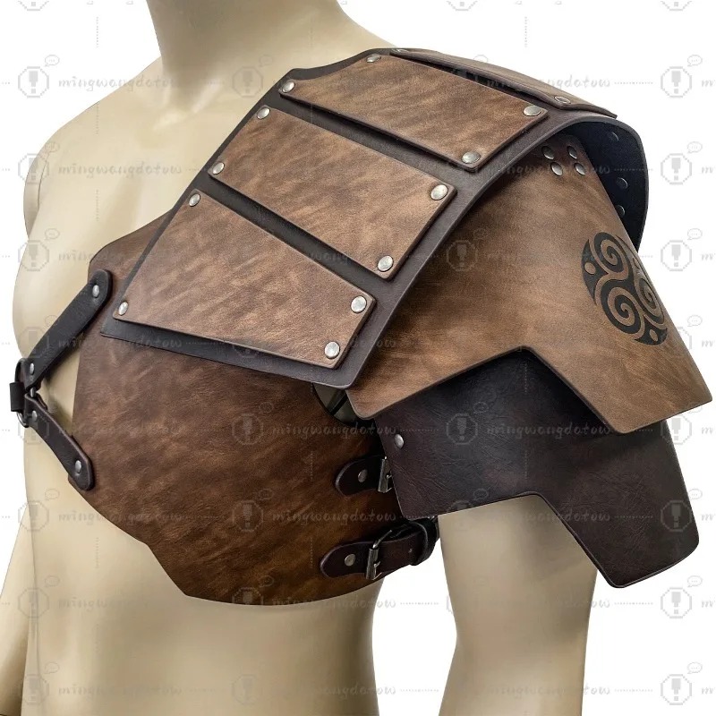 Cosplay Props - Pelindung bahu unilateral gaya Nordik Abad