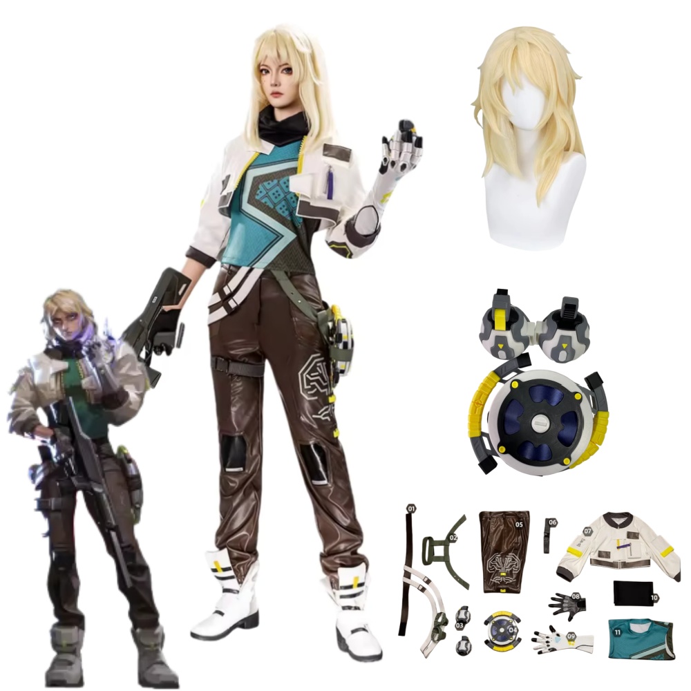 Cosplay Props - Kostum Cosplay Deadlock VALORANT, Pakaian Kostum