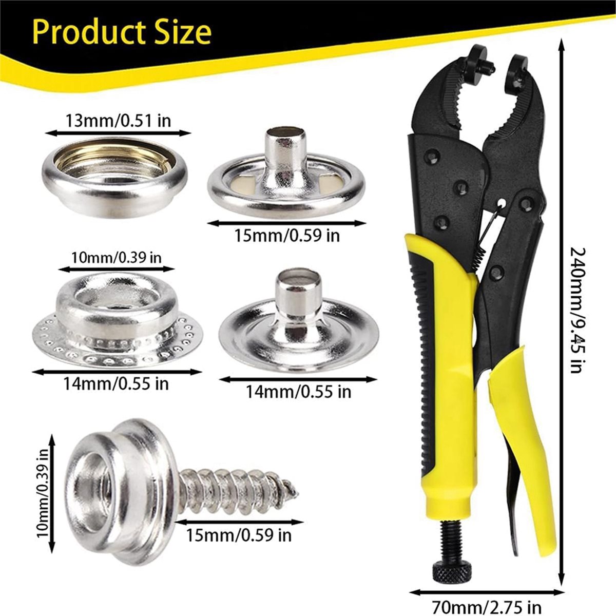 Snap Plier Setter - 【AT48】 PERALATAN PEMASANG KUNCI JEPIT BERAT