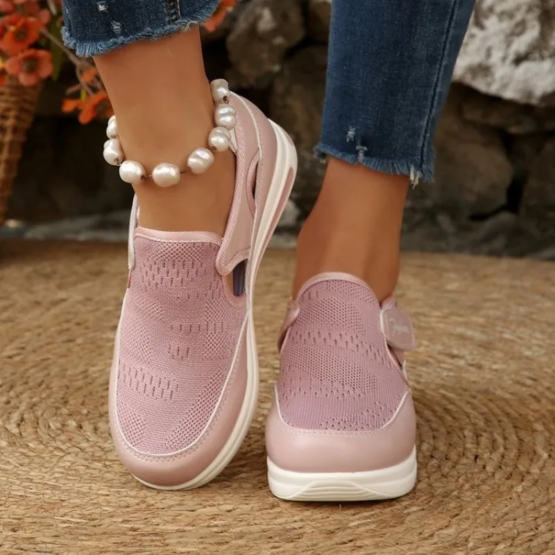 Sepatu Sneakers Wanita Platfor - Velcro Hook Loop ulasan dan harga