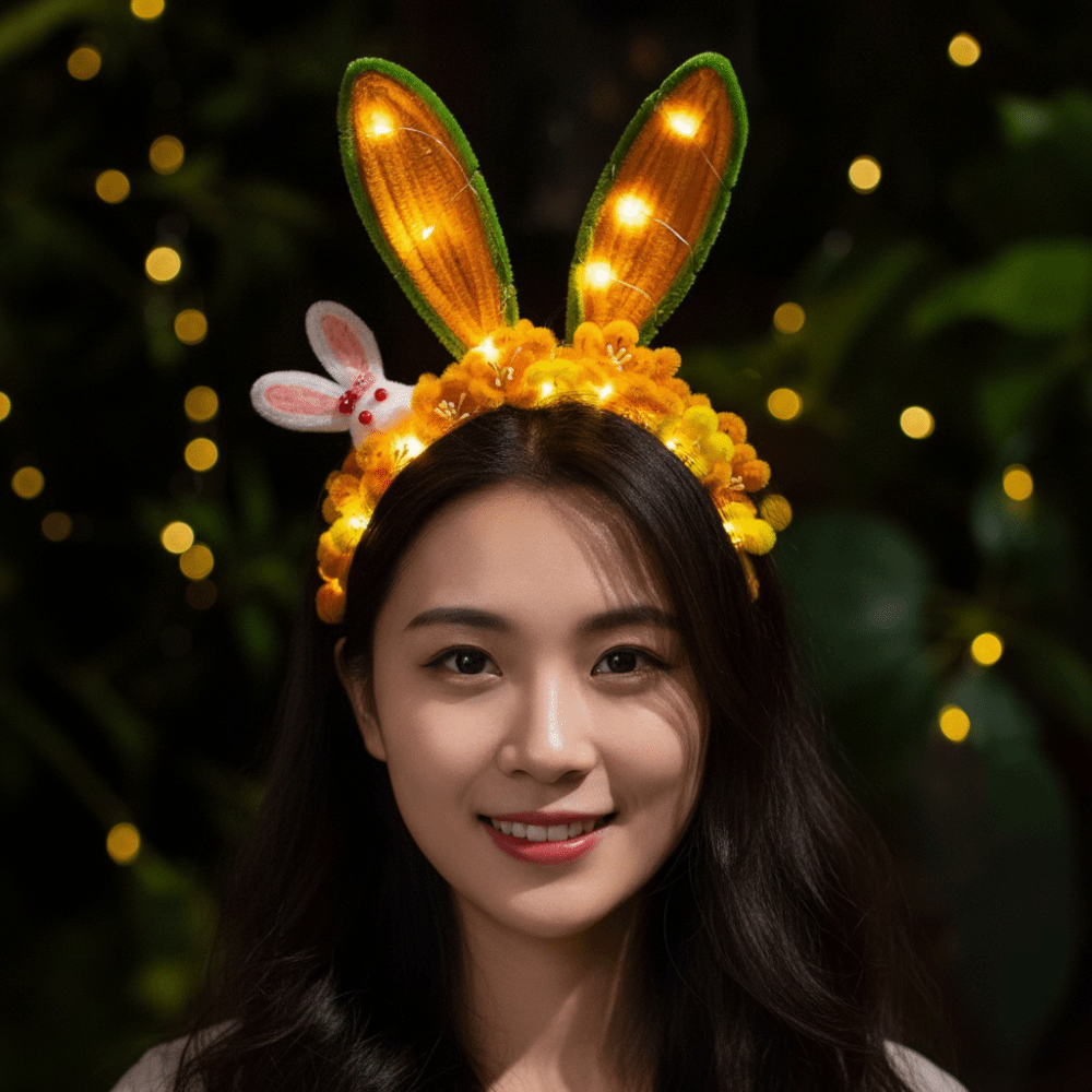 Ikat Kepala Kelinci Buatan Tan - Easy Cosplay Prop ulasan dan harga