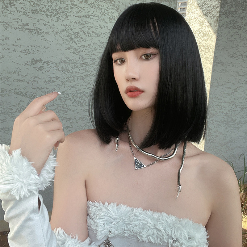 Wig sintetis alami baru rambut - Wig Fiber Net ulasan dan harga
