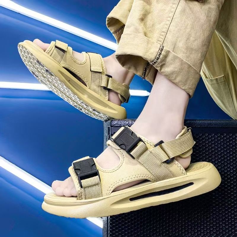 Sandal Pantai Pria Musim Panas - Velcro Hook Loop ulasan dan harga