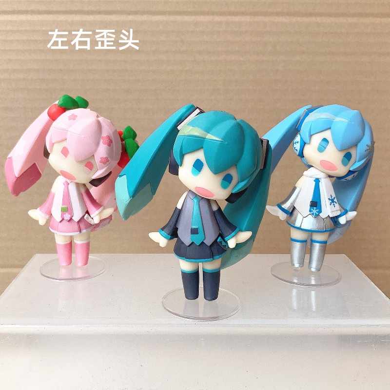 Figur Anime Hatsune Miku 10CM  - Cosplay Prop Building ulasan dan harga