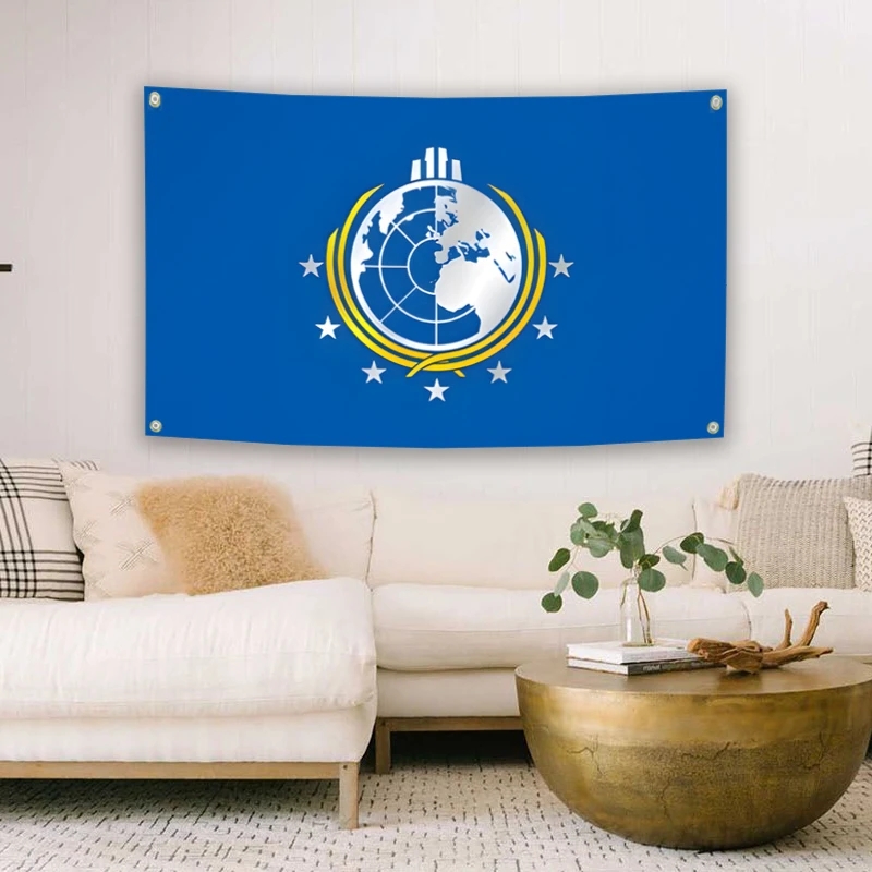 Bendera Super Earth Helldivers - Fallout Cosplay Prop ulasan dan harga