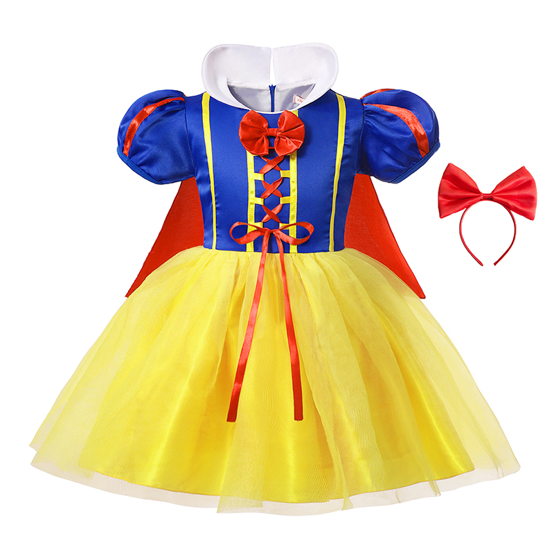 Gaun Putri Salju Putih Kostum  - Cosplay Prop Bow ulasan dan harga