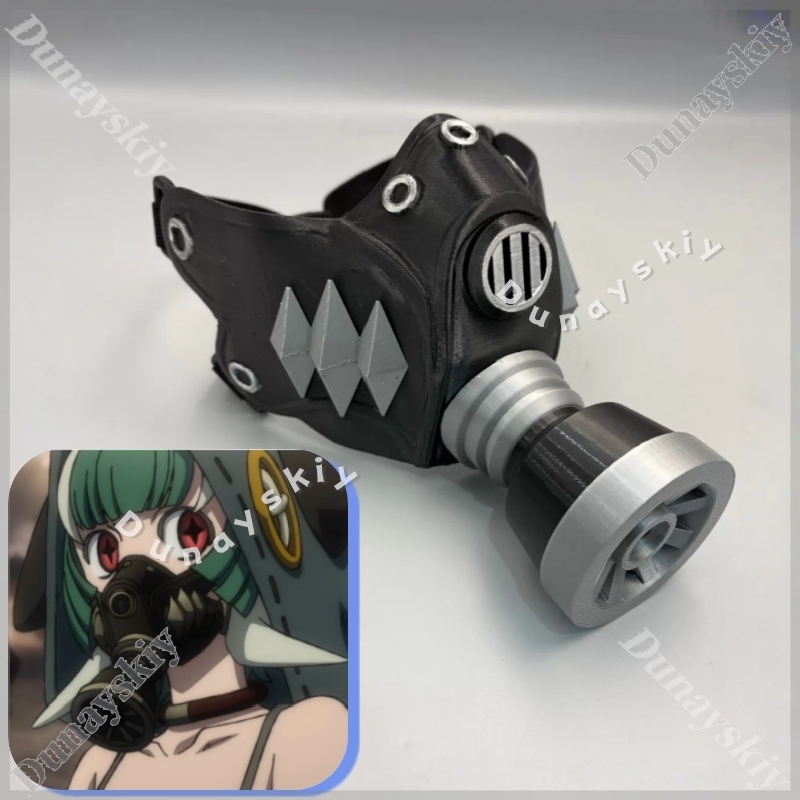 Guita Cyberpunk Gas Mask Green - Cosplay Prop 3D Print ulasan dan harga