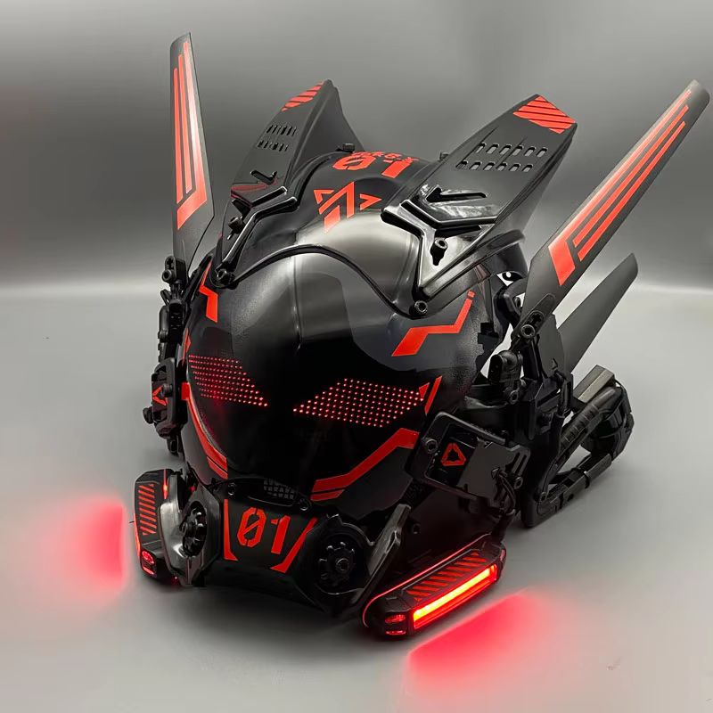 Topeng Cosplay Cyberpunk Mech  - Cosplay Prop Display ulasan dan harga