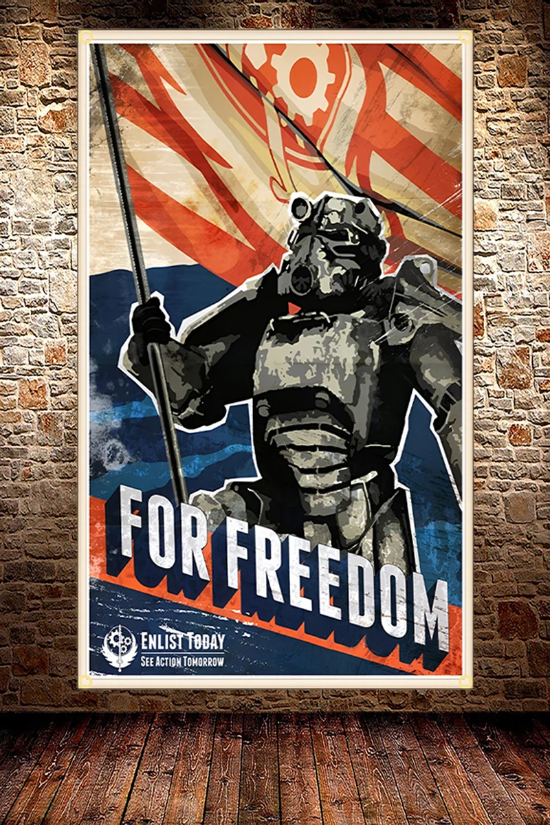 FLAGDOM 90X150CM 3X5Ft Poster  - Fallout Cosplay Prop ulasan dan harga