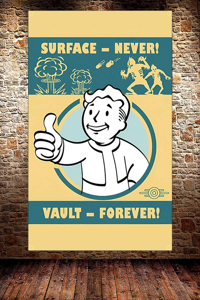 FLAGDOM 90X150CM 3X5Ft Poster  - Fallout Cosplay Prop ulasan dan harga