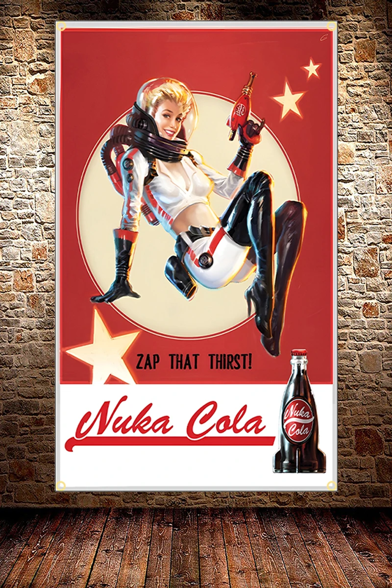 FLAGDOM 90X150CM 3X5Ft Poster  - Fallout Cosplay Prop ulasan dan harga