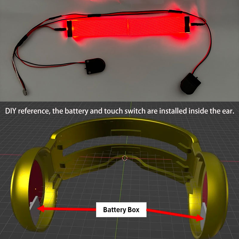 Kit Cosplay mata LED DIY dapat - Cosplay Prop Kit ulasan dan harga