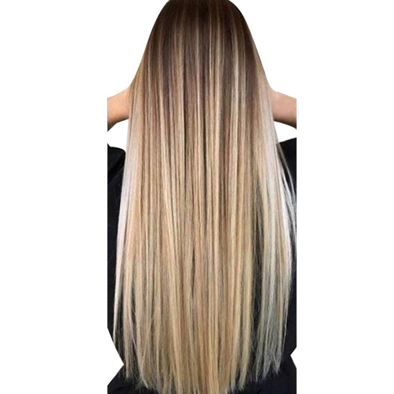 Wig panjang lurus wanita, tutu - Wig Fiber Net ulasan dan harga