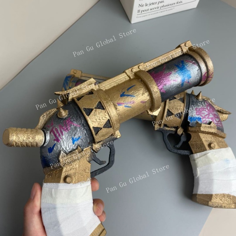 28Cm/11,02in Jinx Pistol Dises - Cosplay Prop Display ulasan dan harga