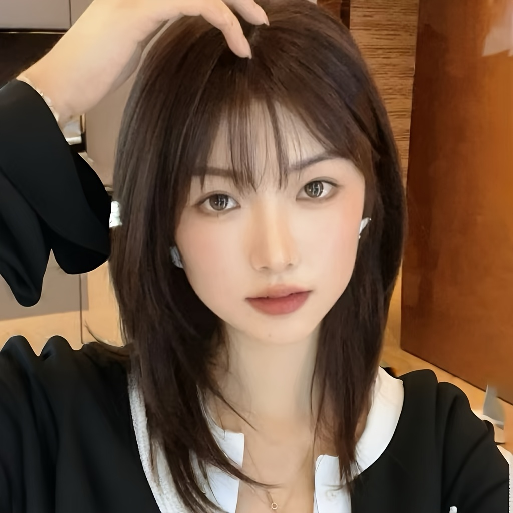 Rambut Wanita Hitam-Cokelat Pa - Wig Fiber Net ulasan dan harga