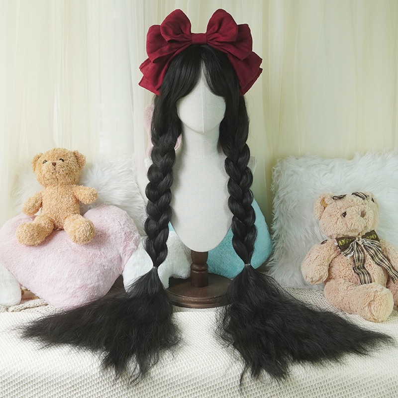 Wig Cosplay Anime Jaring Mawar - Wig Fiber Net ulasan dan harga