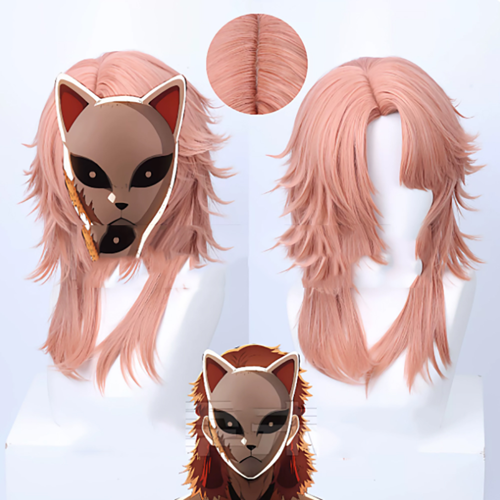 HAIRJOY ​​Wig Cosplay Sabito R - Wig Fiber Net ulasan dan harga