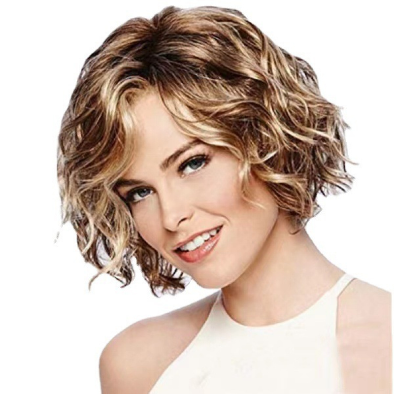 Wig Gaya Eropa dan Amerika unt - Wig Fiber Net ulasan dan harga