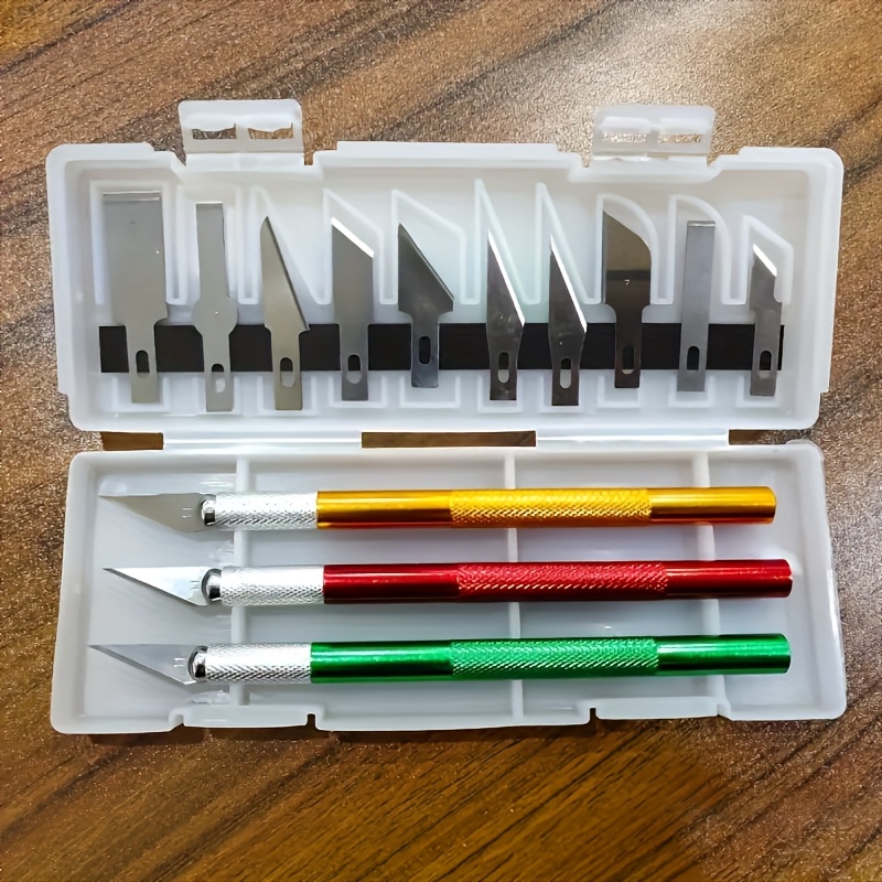 13pcs Set Pisau Ukir dari Alum - Craft Knife Set ulasan dan harga