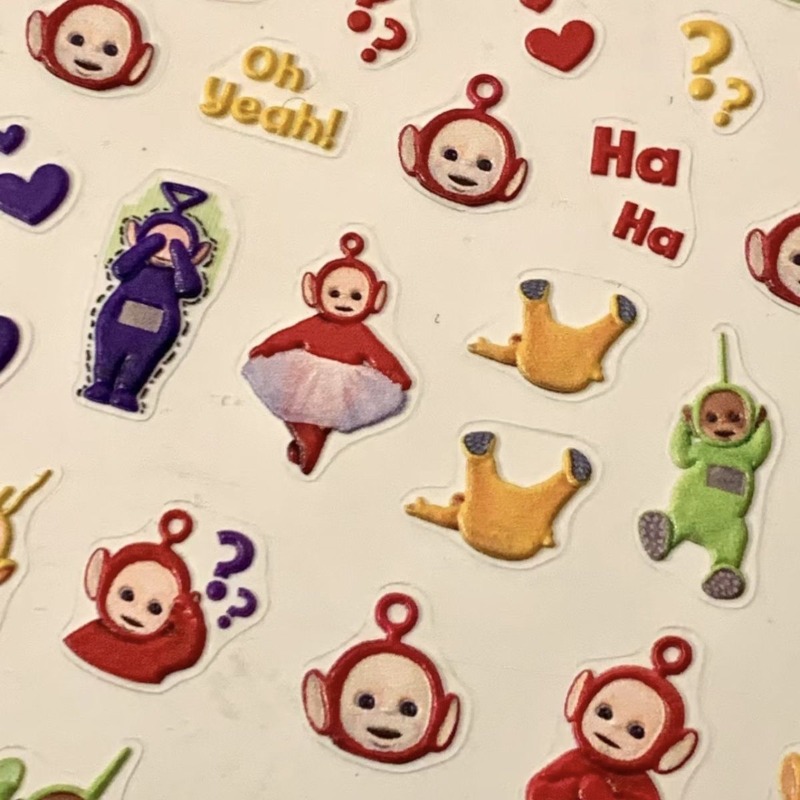 Teletubbies Stiker 3D Animasi  - Evoker Cosplay Prop ulasan dan harga