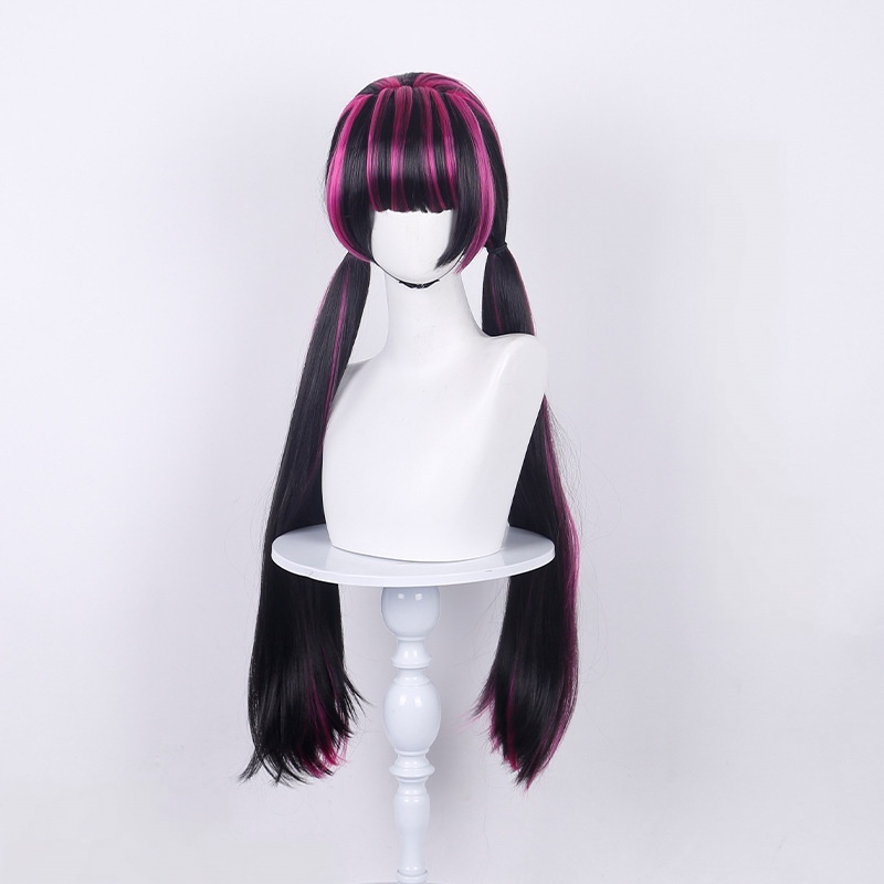 Wig Cosplay Anime Draculaura,  - Wig Fiber Net ulasan dan harga