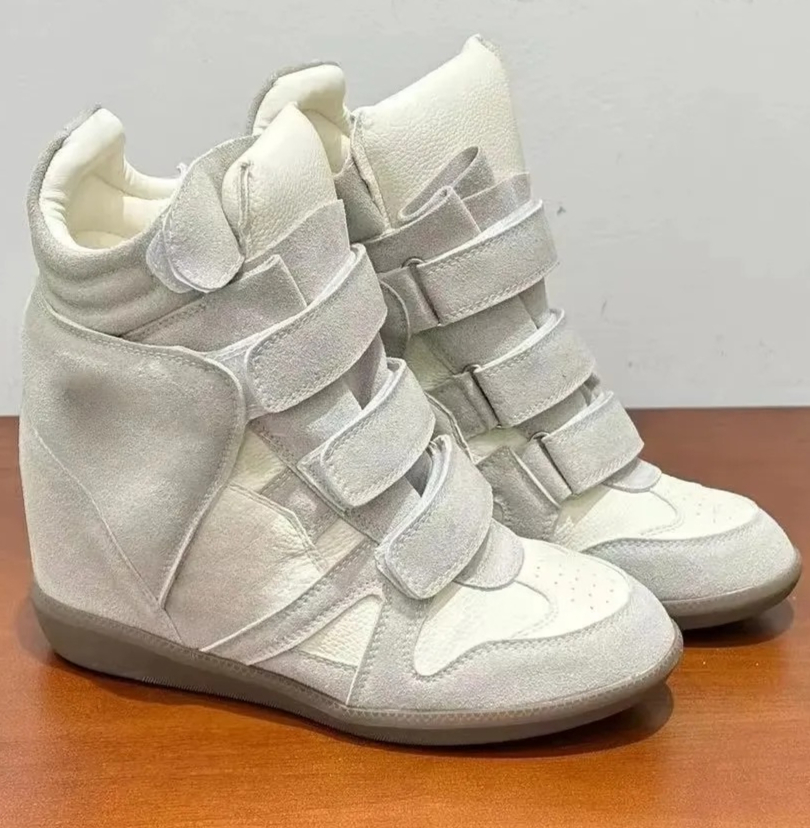 Sepatu Sneakers Wanita Hak Tin - Velcro Hook Loop ulasan dan harga